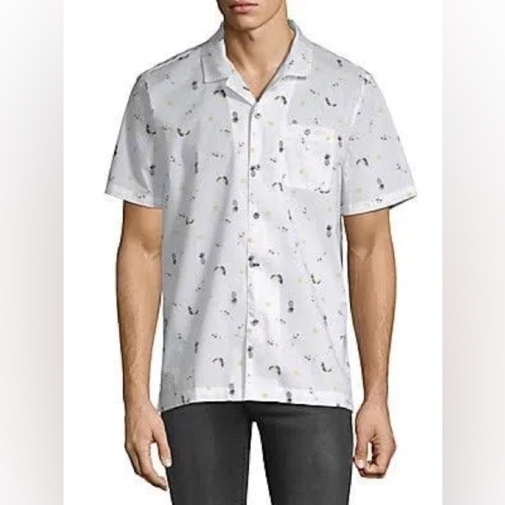 Michael Bastian Pina Colada Button Down Shirt Size Large